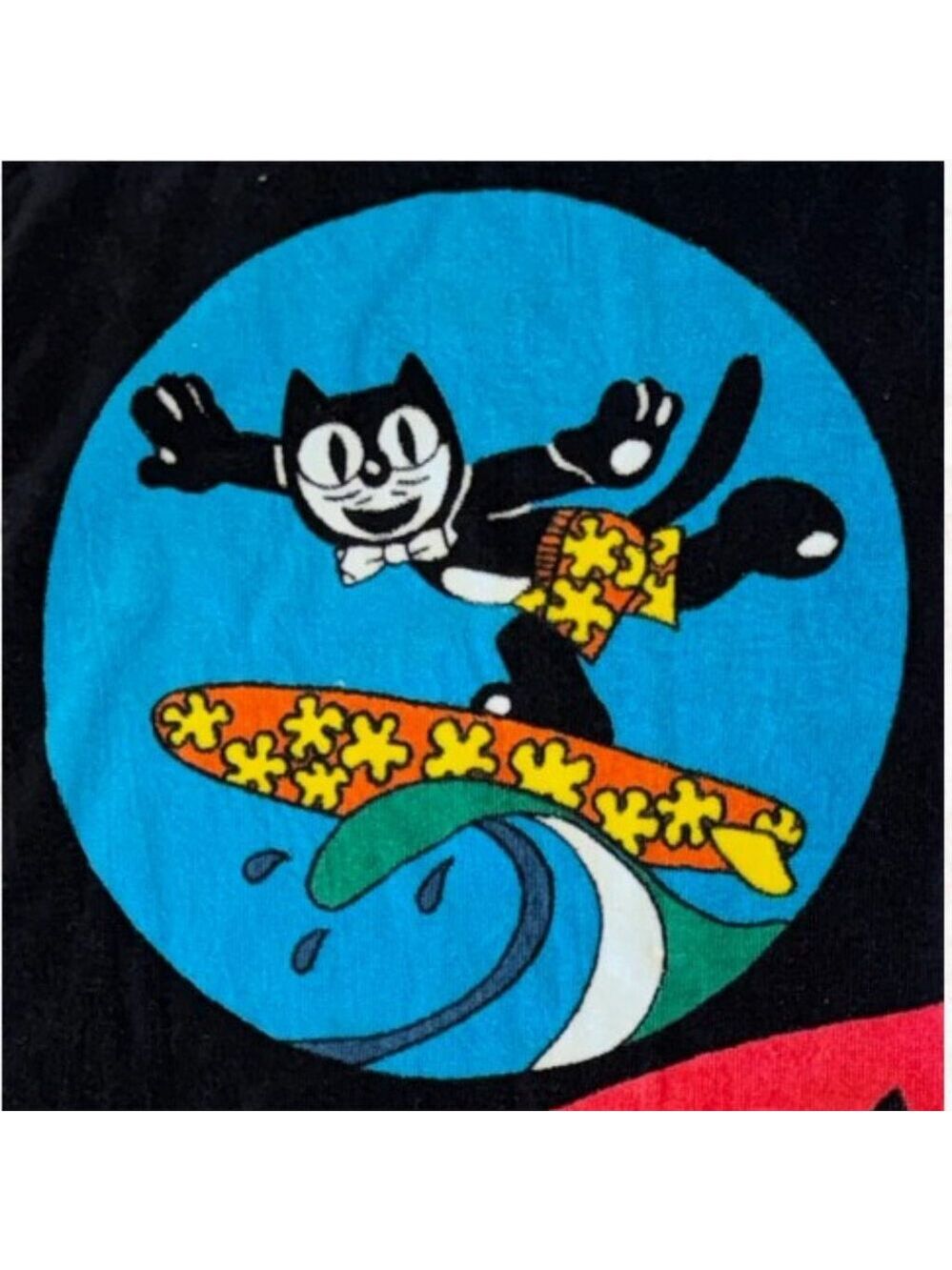 Vintage Kit Cat klock clock Beach Towel - Picture 2 of 6
